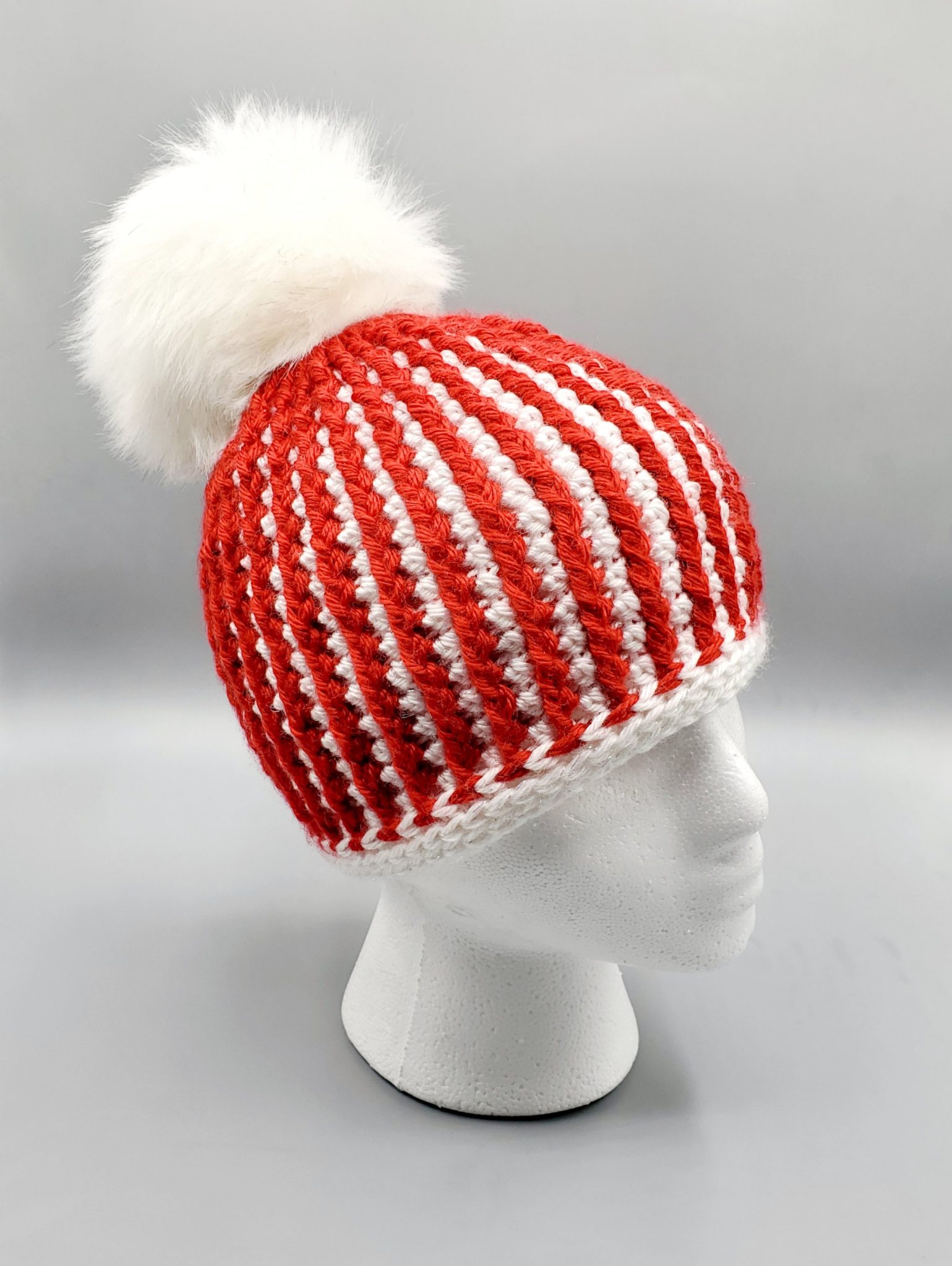 How to crochet candy cane hat HandmadebyRaine