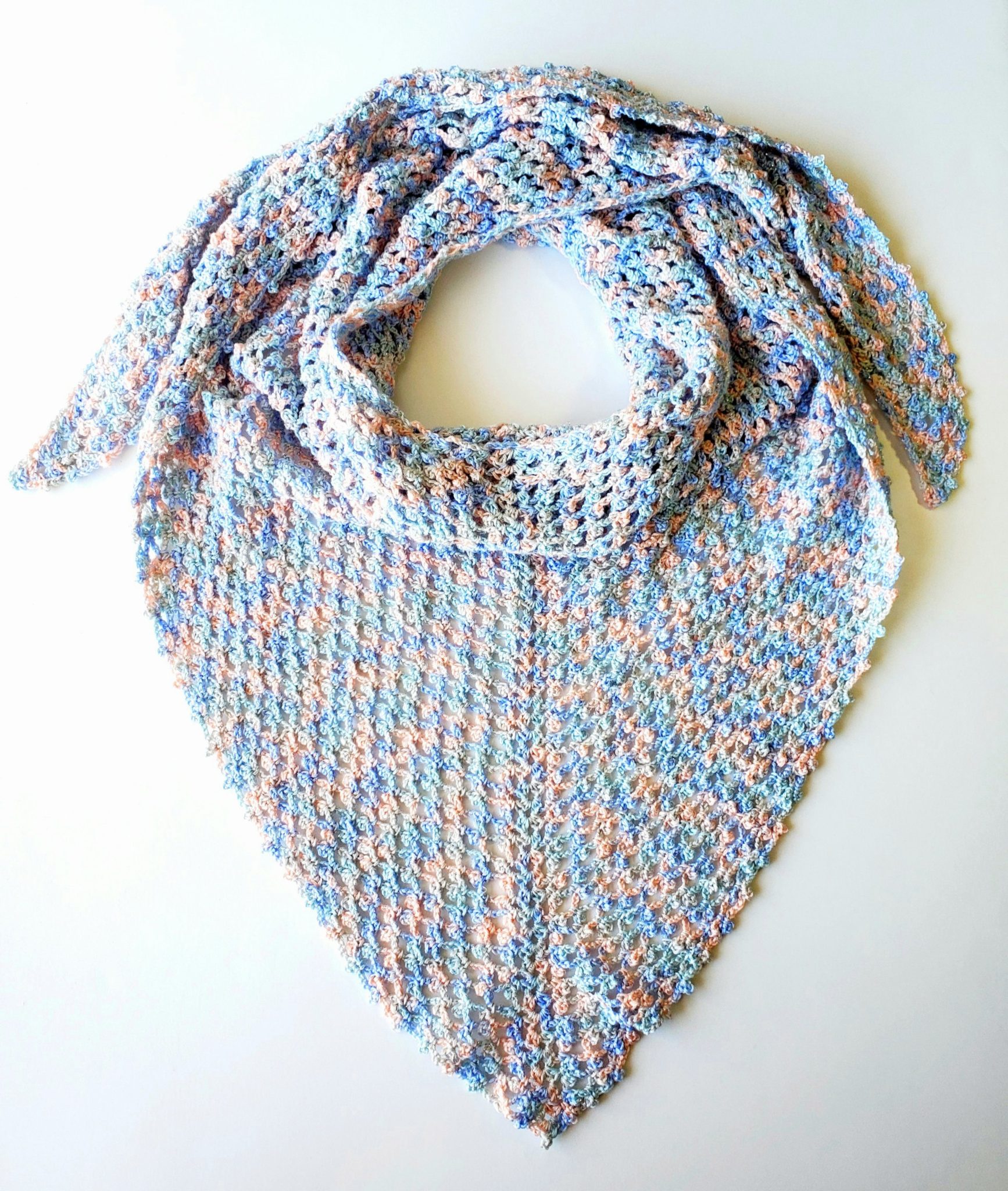 How to crochet Picot Mesh Shawl - HandmadebyRaine