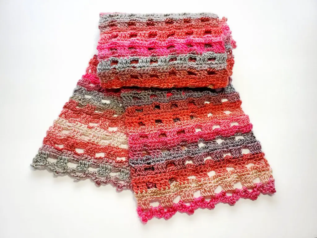 soft trellis scarf