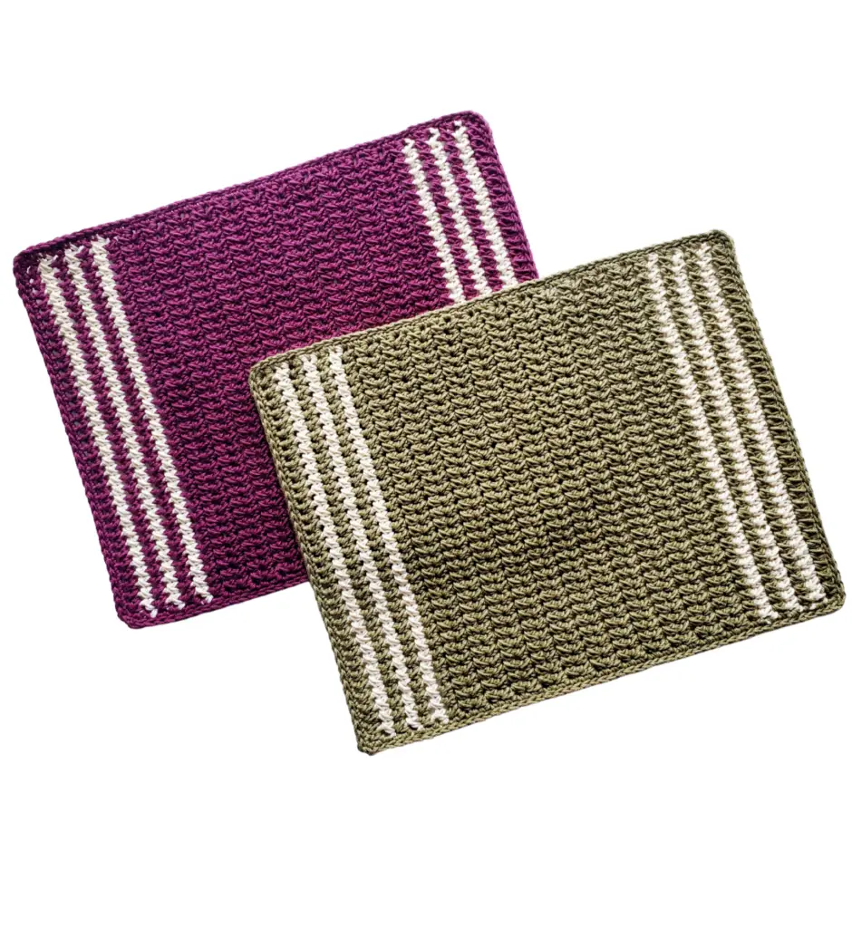 How to crochet Crossed Stitch Placemat HandmadebyRaine